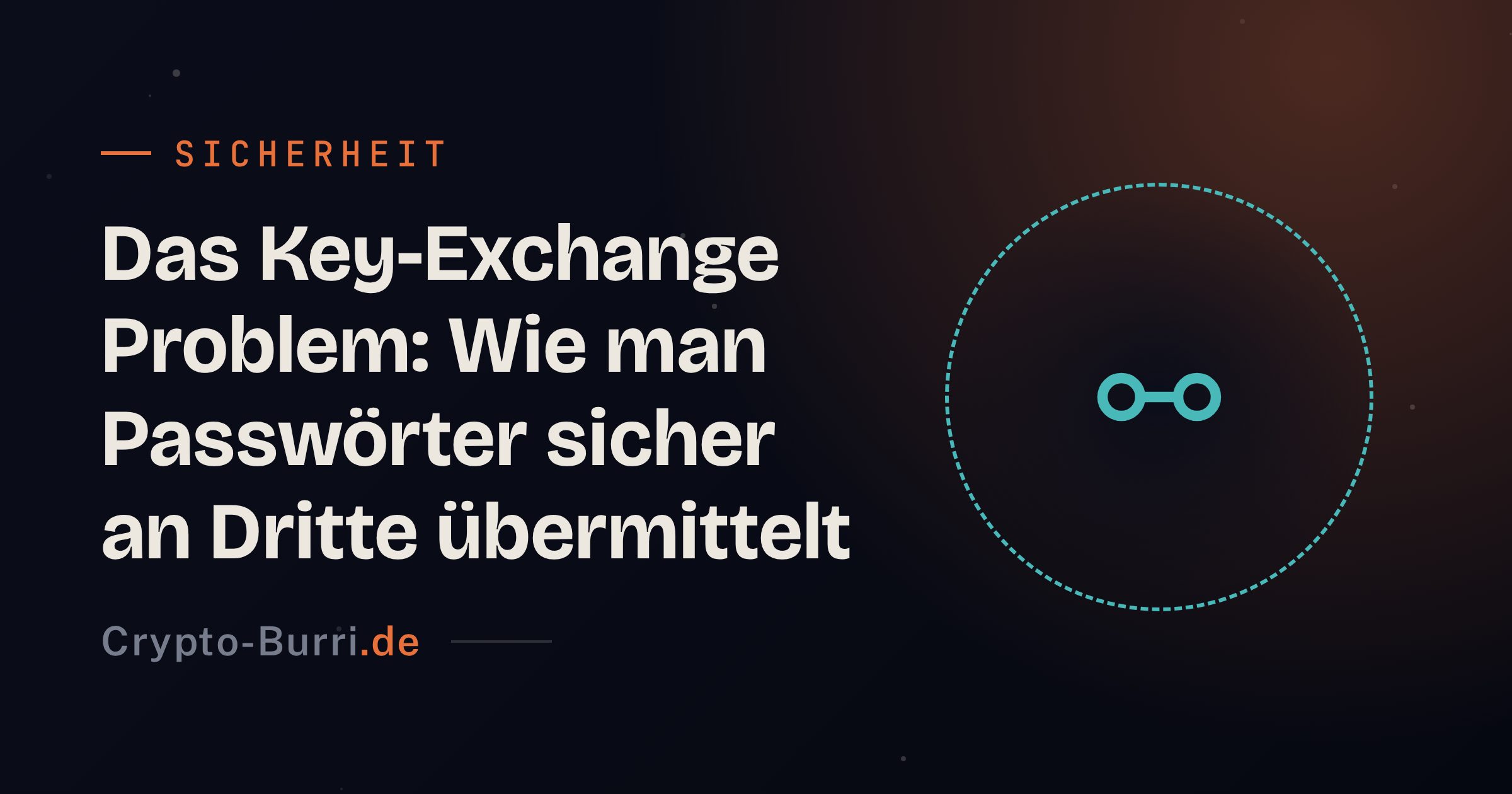Das Key-Exchange Problem: Wie man Passwörter sicher an Dritte übermittelt