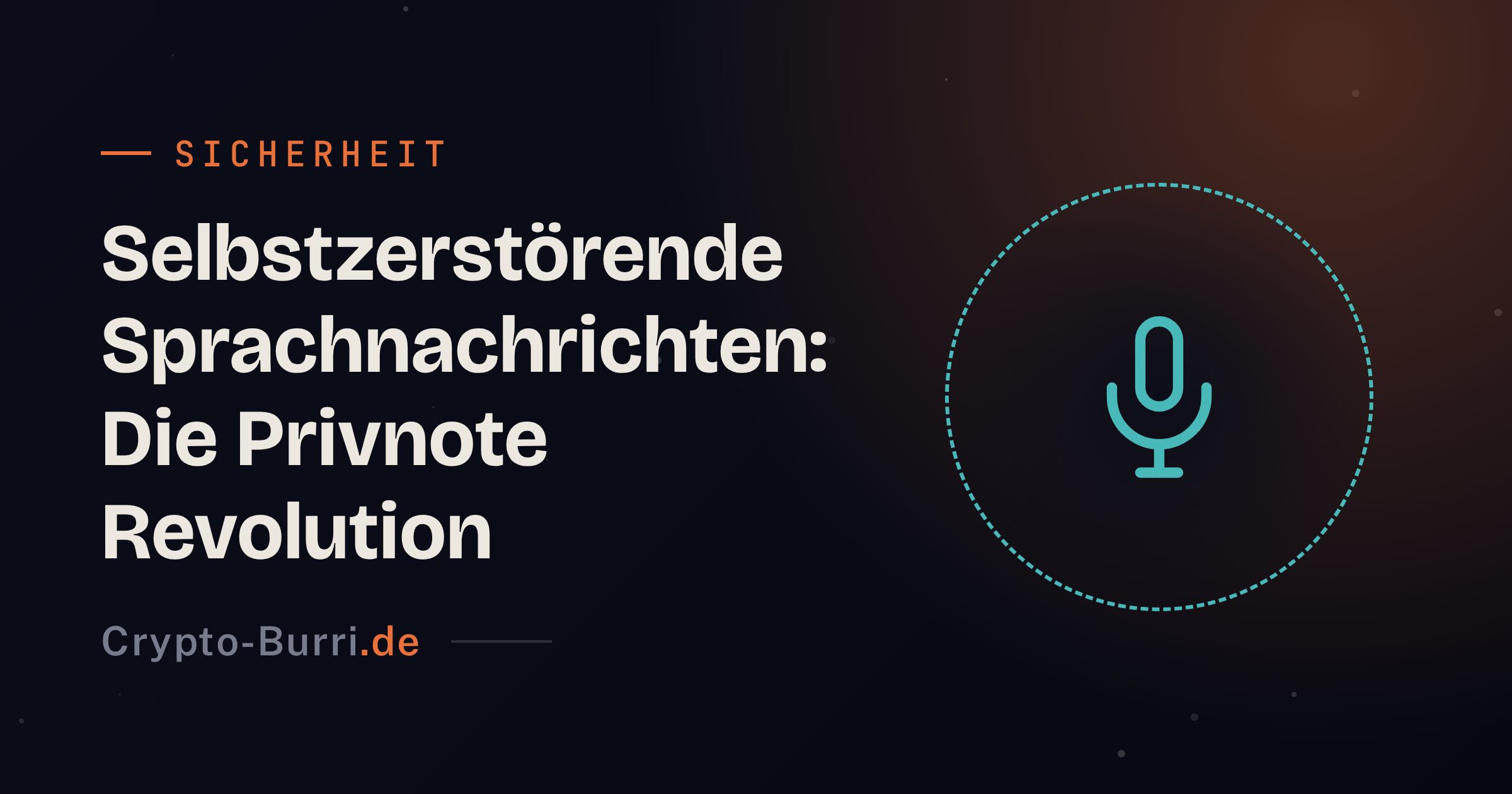 Privnote Sprachnachrichten: Sicher & selbstzerstörend